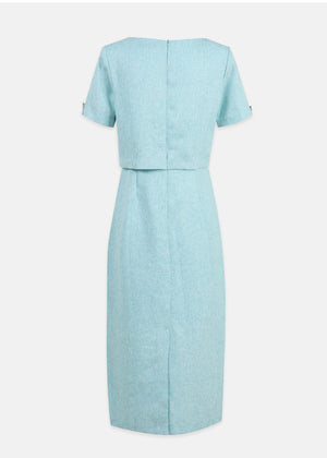 Brunnera M-Point Tweed Long Dress