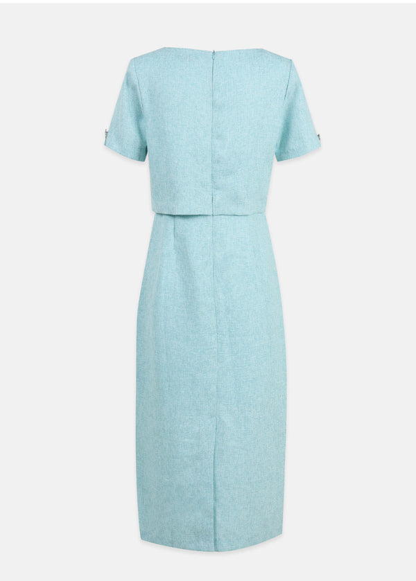 Brunnera M-Point Tweed Long Dress