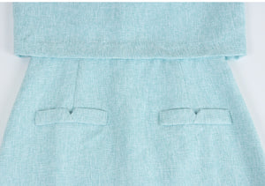 Brunnera M-Point Tweed Long Dress