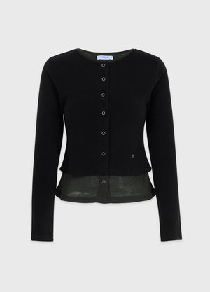 Bubblegum Layered Cardigan