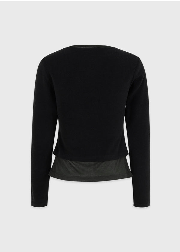 Bubblegum Layered Cardigan