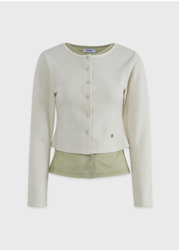 Bubblegum Layered Cardigan