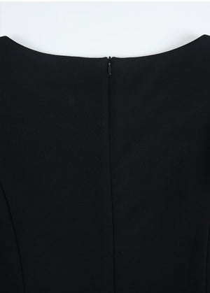 Celina Long Flared Dress