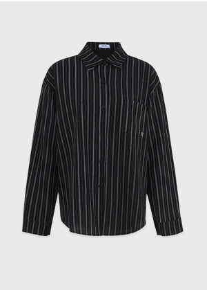 Chloe Tencel Unique Stripe Shirt