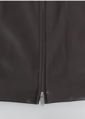 Classy Leather Skirt Black