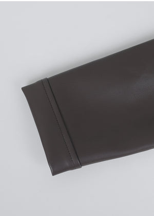 Classy Leather Skirt Black