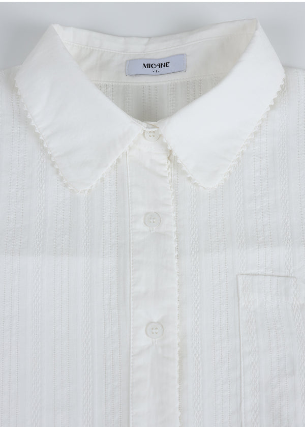 Cordelia Lace-Collar Detail Shirt