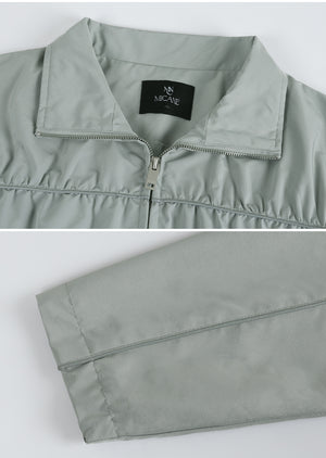 Crease Piping Shirring Long Skirt