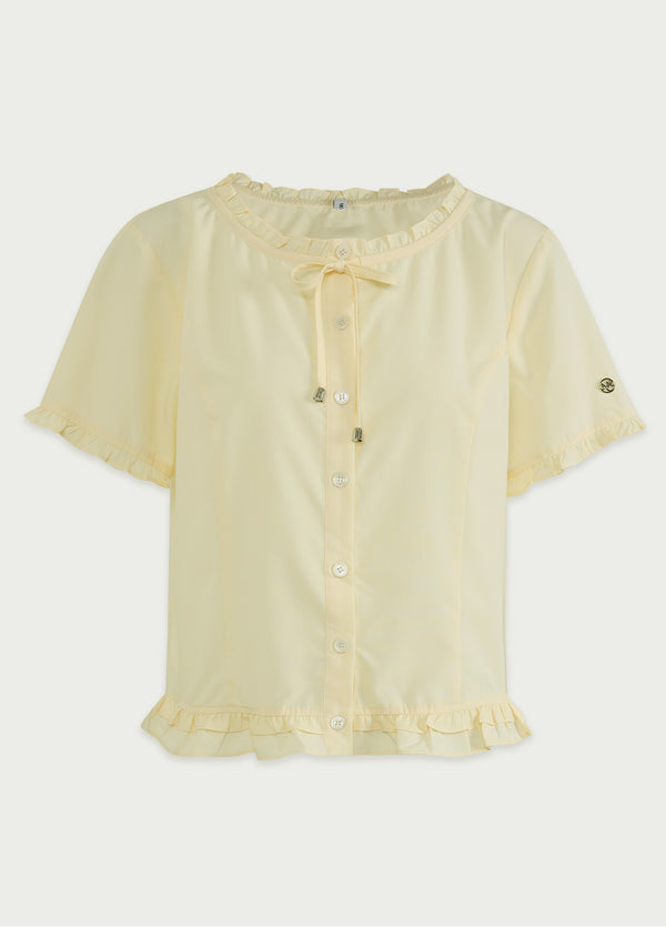 Dana Frill Ribbon Blouse