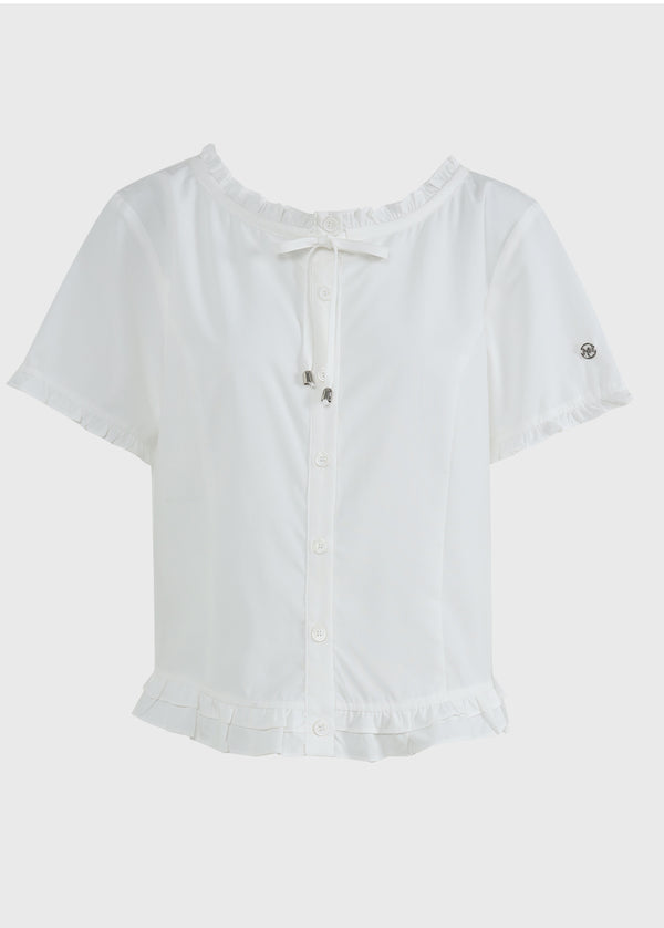 Dana Frill Ribbon Blouse