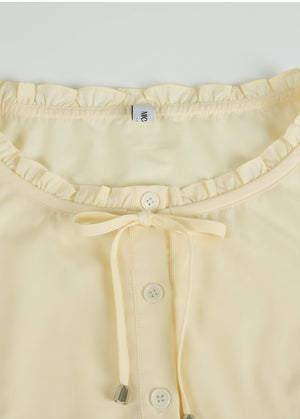 Dana Frill Ribbon Blouse
