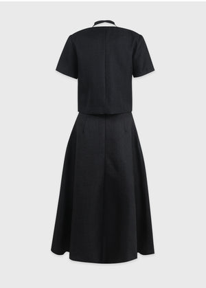 Darlene Tweed Pintuck Skirt