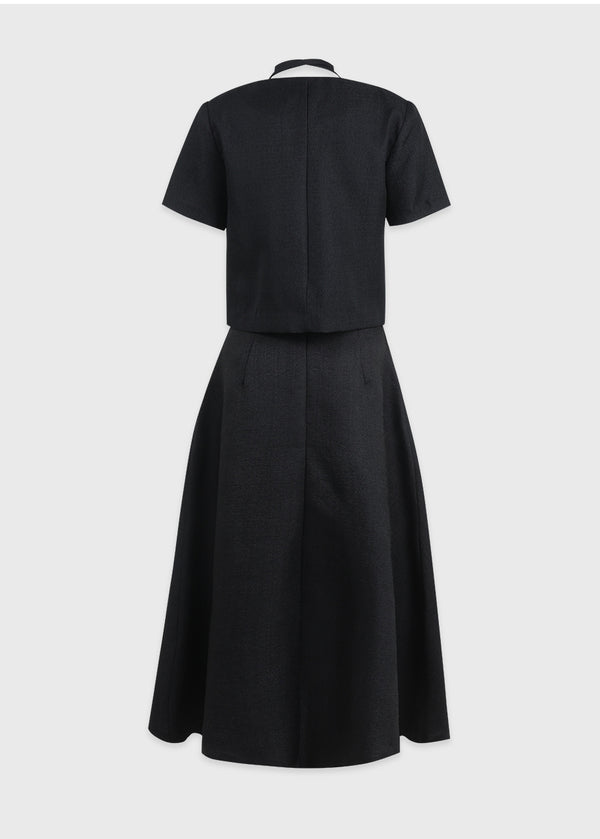 Darlene Tweed Pintuck Skirt