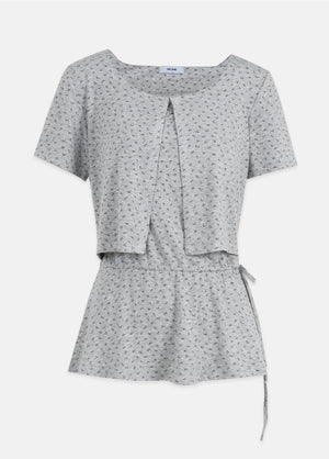 Demi Flower Mini Dress-Cardigan Setup