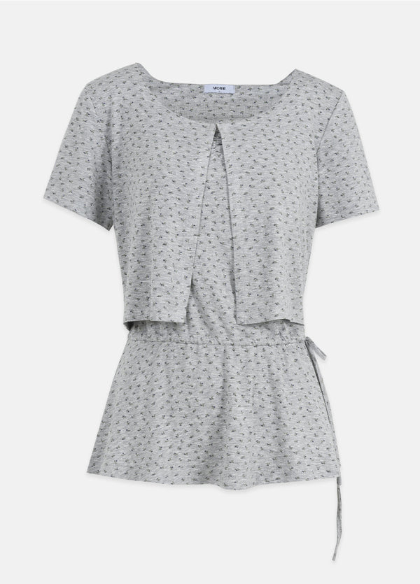 Demi Flower Mini Dress-Cardigan Setup