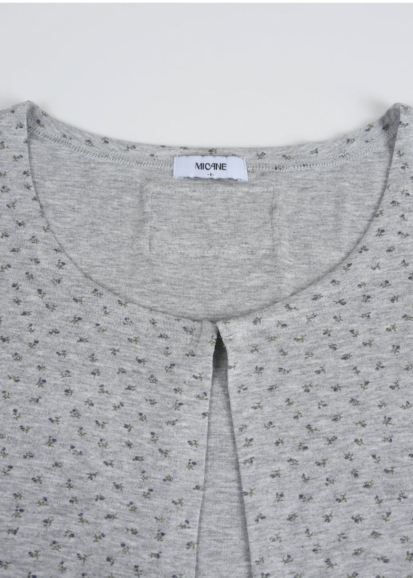 Demi Flower Mini Dress-Cardigan Setup