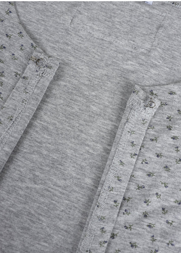 Demi Flower Mini Dress-Cardigan Setup