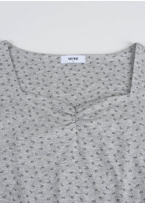 Demi Flower Mini Dress-Cardigan Setup