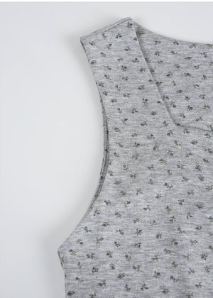 Demi Flower Mini Dress-Cardigan Setup