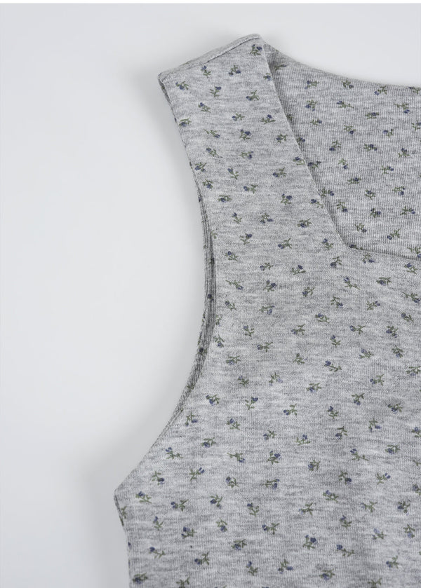 Demi Flower Mini Dress-Cardigan Setup