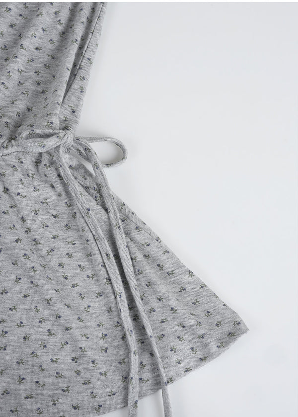 Demi Flower Mini Dress-Cardigan Setup