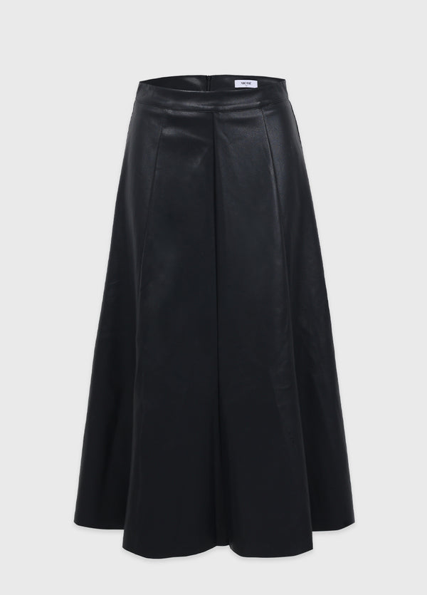 Dignity Leather Long Skirt
