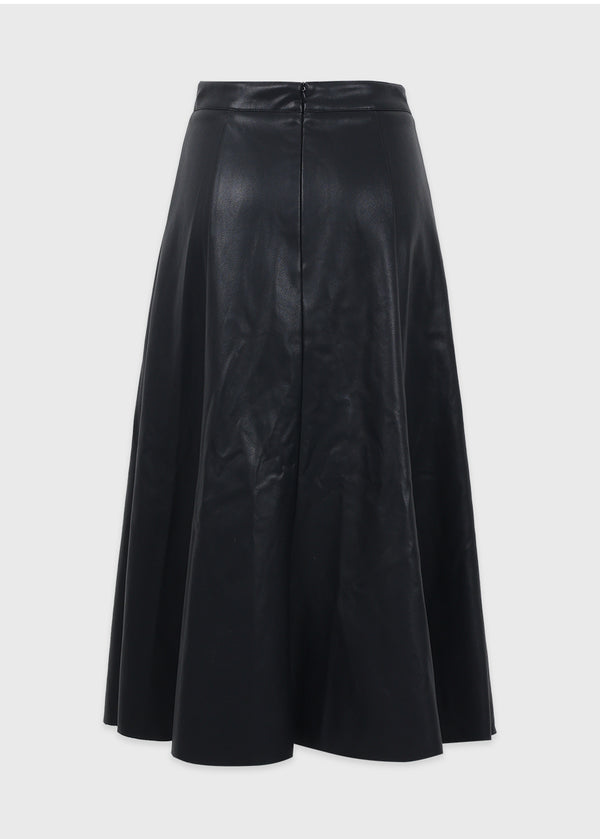 Dignity Leather Long Skirt
