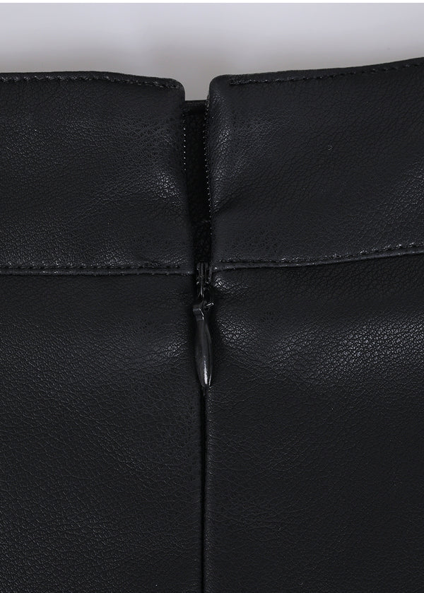 Dignity Leather Long Skirt