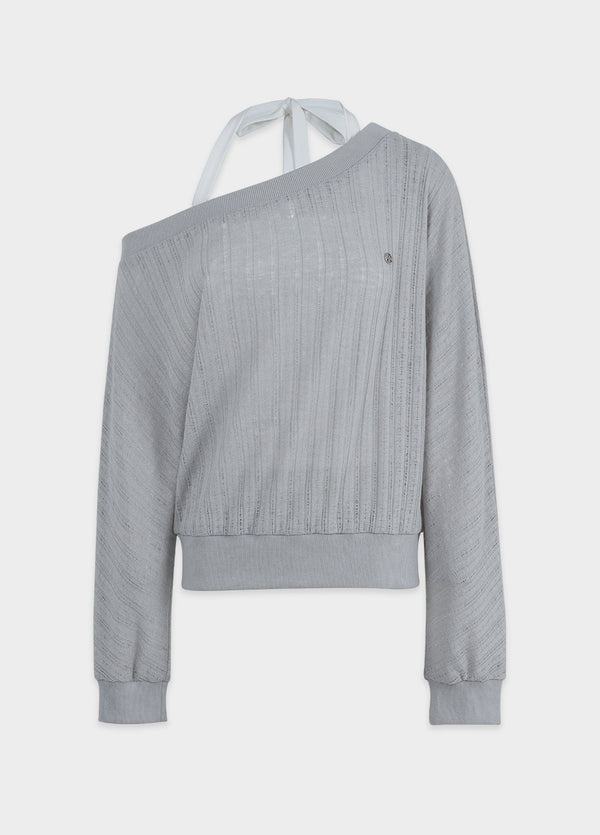 Dorothy Off Shoulder Knit-Sleevless Setup