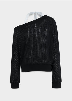 Dorothy Off Shoulder Knit-Sleevless Setup