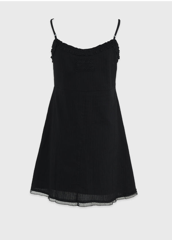 Elva Lace Mini Dress-Cardigan Setup