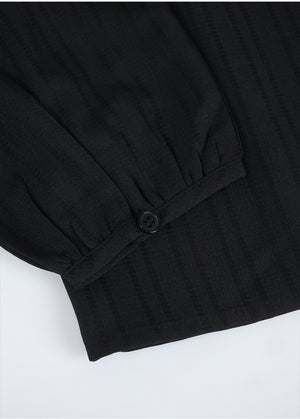 Elysian Stripe Tie Blouse-Skirt Set Up