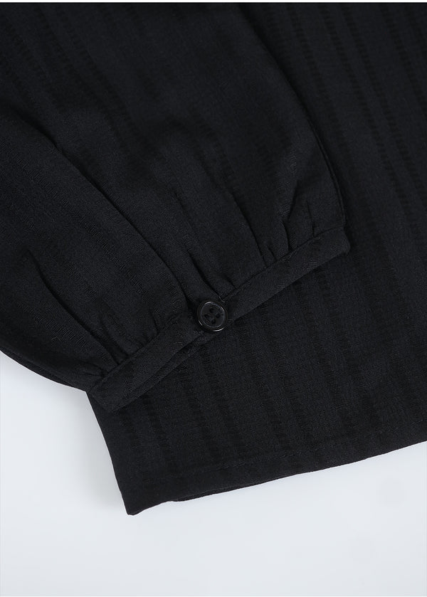 Elysian Stripe Tie Blouse-Skirt Set Up