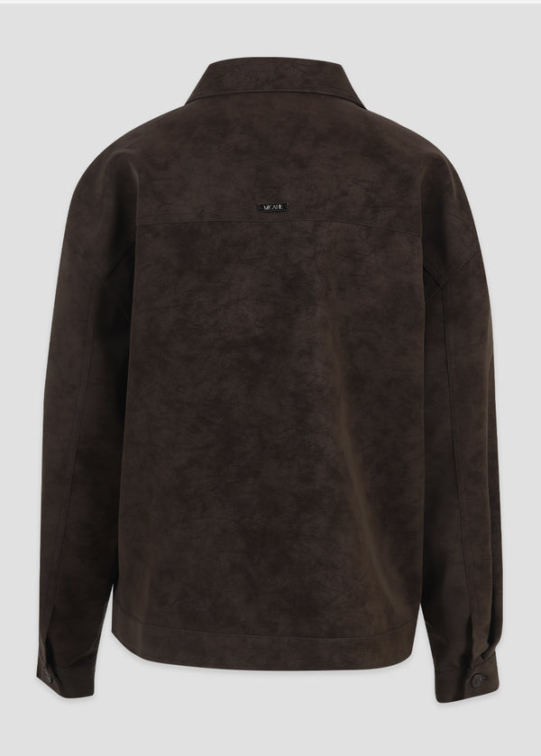 Ember Minimal Leather Jumper