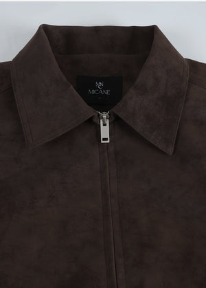 Ember Minimal Leather Jumper