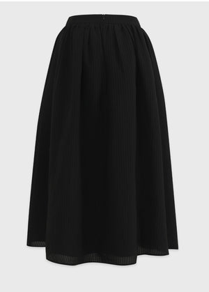 Emmett Stripe Pleats Skirt