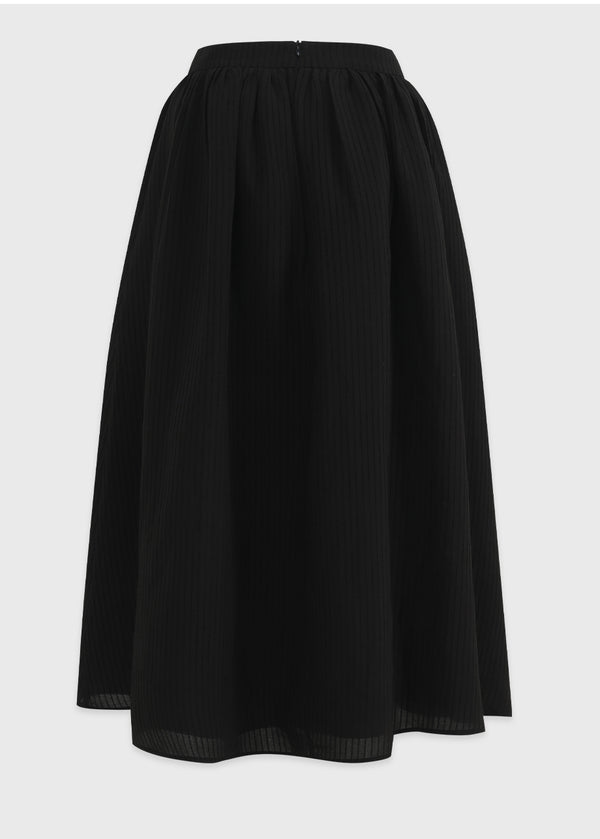 Emmett Stripe Pleats Skirt