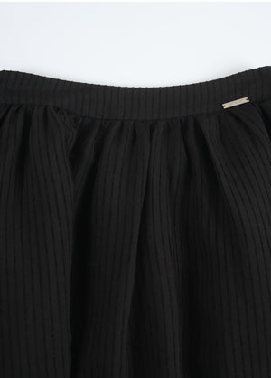 Emmett Stripe Pleats Skirt