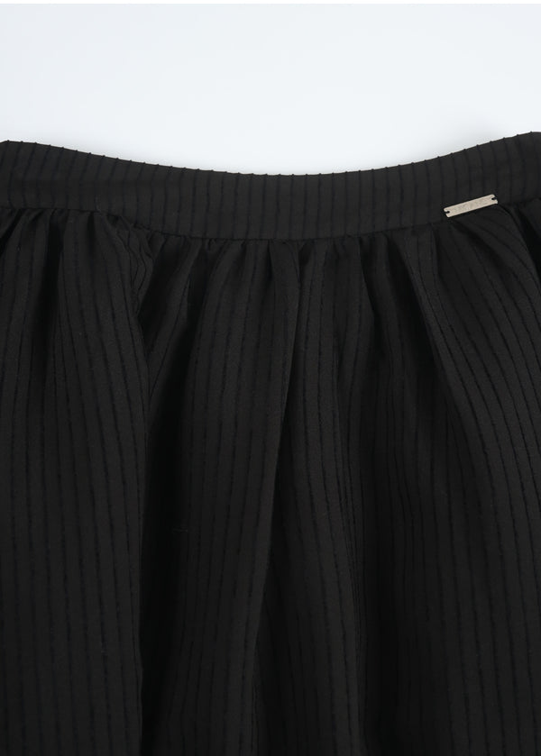 Emmett Stripe Pleats Skirt