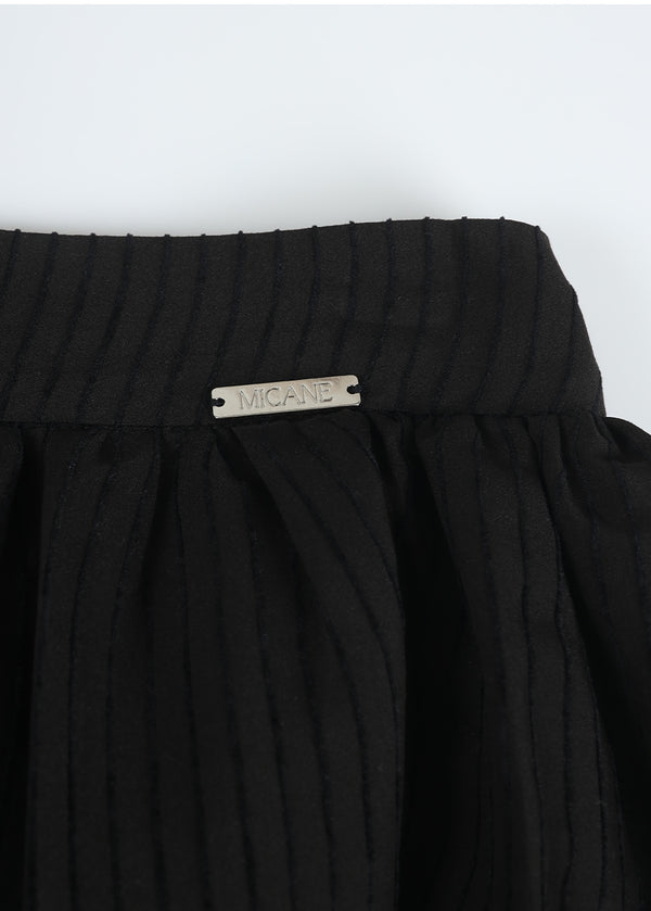 Emmett Stripe Pleats Skirt