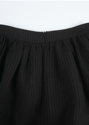 Emmett Stripe Pleats Skirt