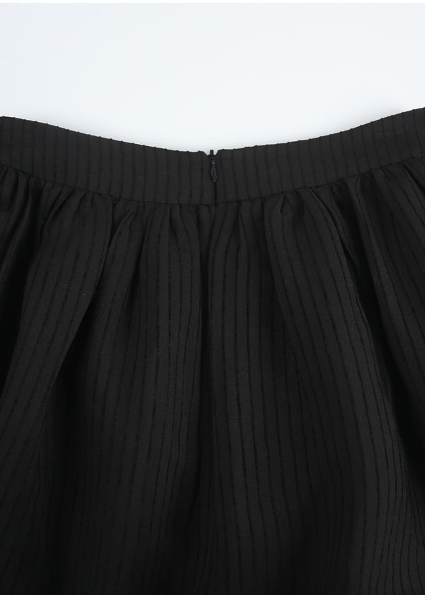 Emmett Stripe Pleats Skirt