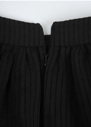 Emmett Stripe Pleats Skirt