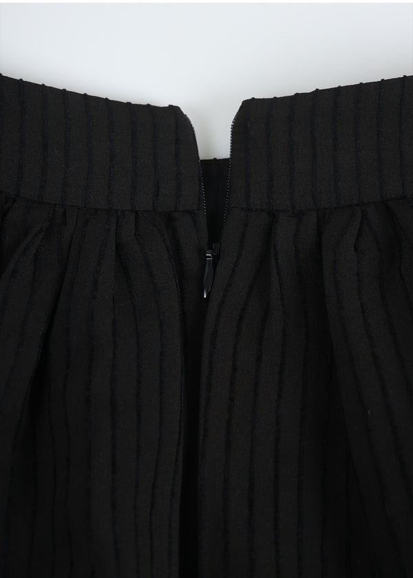 Emmett Stripe Pleats Skirt