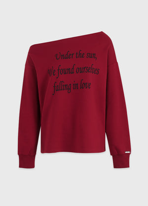 Falling Love Off Shoulder Tee