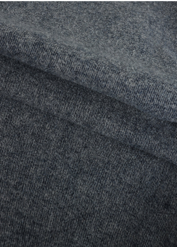 Finly Fringe Denim Long Skirt