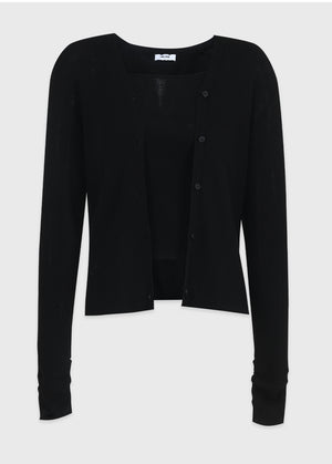 Finn V-Neck Cardigan-Sleeveless Set