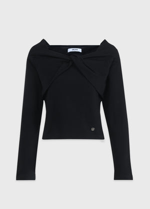 Florist Off-Shoulder Tee Ivory