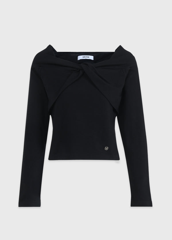 Florist Off-Shoulder Tee Ivory