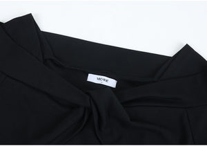 花朵露肩迷你連身裙